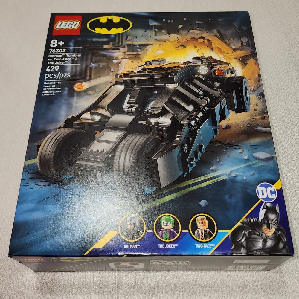 Lego Batman tumbler vs Two-face and Joker chase 429 pieces